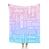 Personalized Custom Name Blanket - Gifts For Family